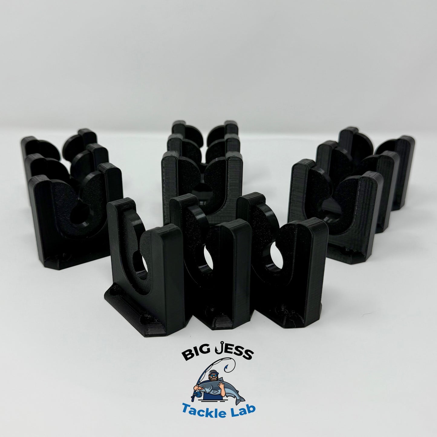 Big Jess's LockJaw Rod Holder™ White/Black