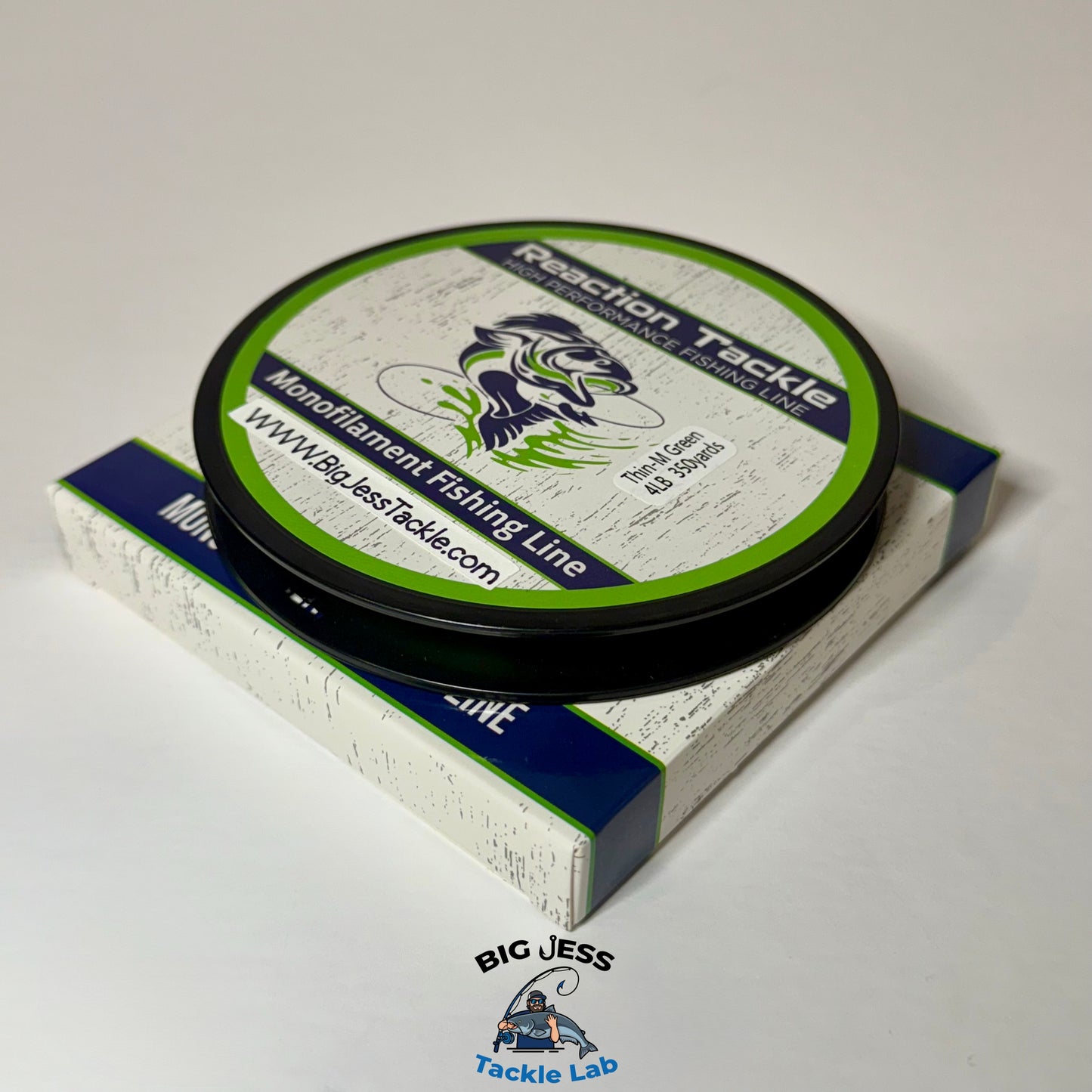 Reaction Tackle High Vis Green Monofilament Fishing Line 350-yard Spools