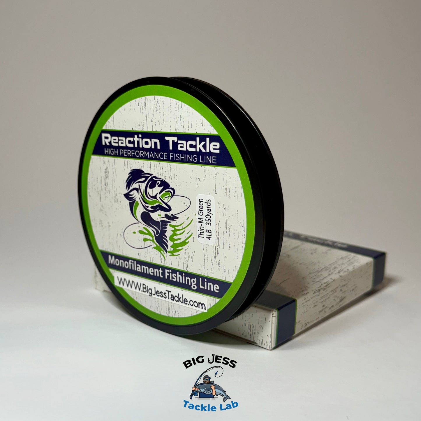 Reaction Tackle High Vis Green Monofilament Fishing Line 350-yard Spools