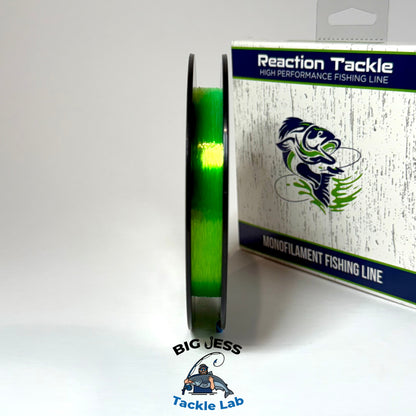 Reaction Tackle High Vis Green Monofilament Fishing Line 350-yard Spools