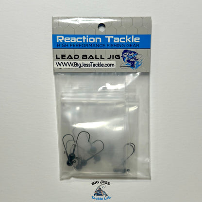 Reaction Tackle 1/16th oz Round Jig Head (10-Pack)