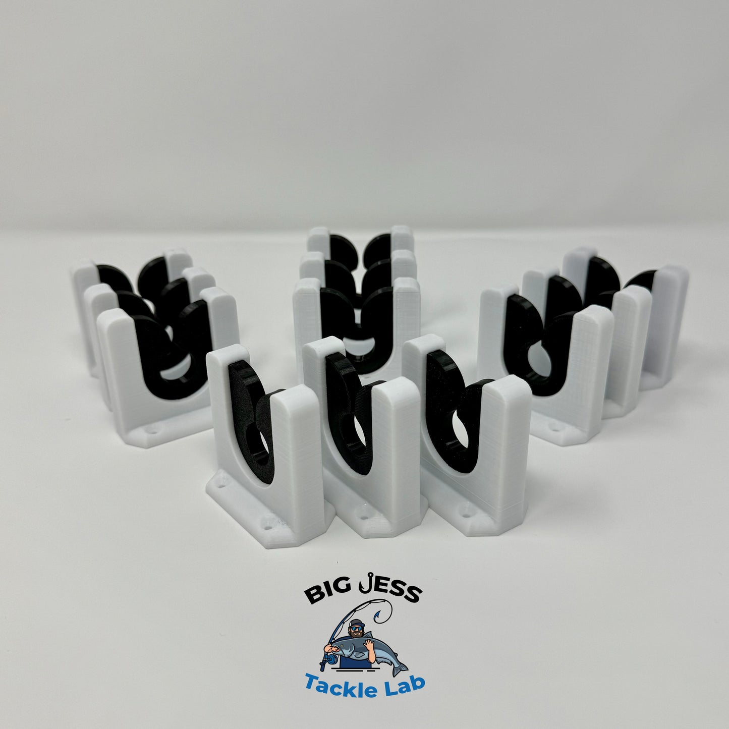 Big Jess's LockJaw Rod Holder™ White/Black