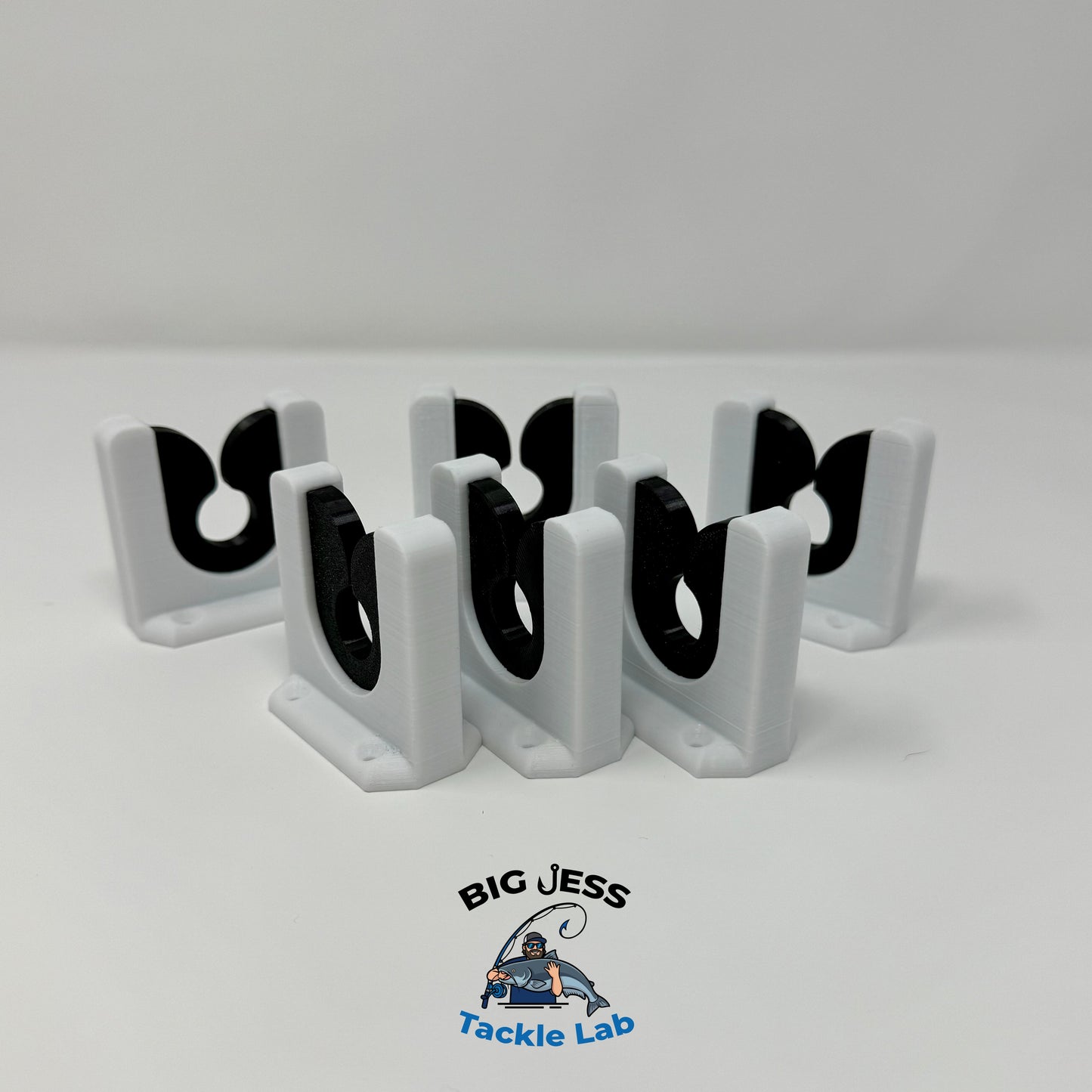 Big Jess's LockJaw Rod Holder™ White/Black